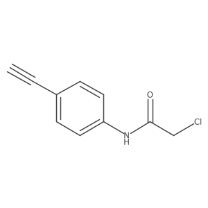 2-chloro-N-(4-ethynylphenyl)acetamide结构式