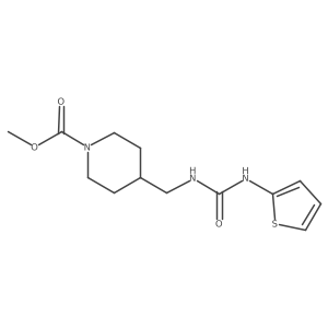 Methyl 4-((3-(thiophen-2-yl)ureido)methyl)piperidine-1-carboxylate Structure