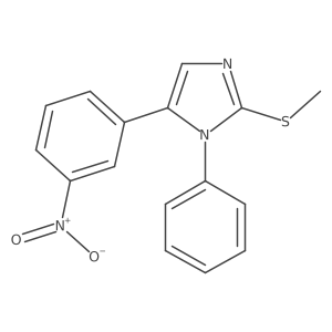 2-(methylthio)-5-(3-nitrophenyl)-1-phenyl-1H-imidazole Structure