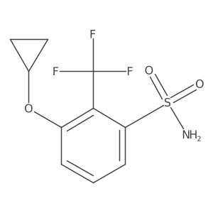 3-Cyclopropoxy-2-(trifluoromethyl)benzenesulfonamide结构式