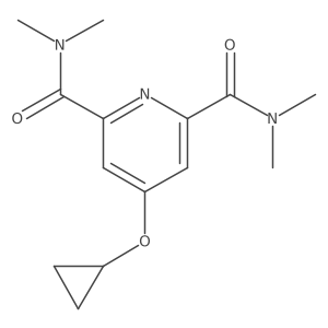 4-Cyclopropoxy-N2,N2,N6,N6-tetramethylpyridine-2,6-dicarboxamide Structure