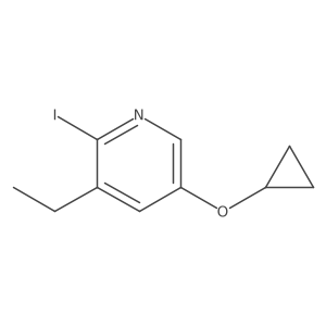 5-Cyclopropoxy-3-ethyl-2-iodopyridine Structure