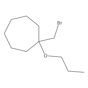 1-(Bromomethyl)-1-propoxycycloheptane结构式