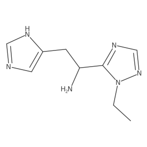 1-(1-ethyl-1H-1,2,4-triazol-5-yl)-2-(1H-imidazol-4-yl)ethan-1-amine Structure