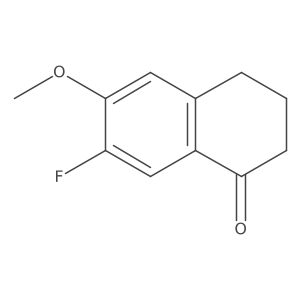 7-Fluoro-6-methoxy-1-tetralone结构式