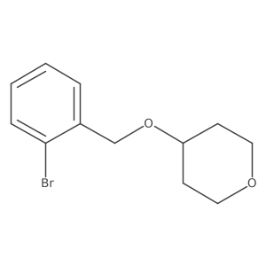 4-[(2-Bromophenyl)methoxy]oxane结构式
