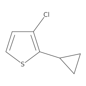 3-Chloro-2-cyclopropylthiophene结构式