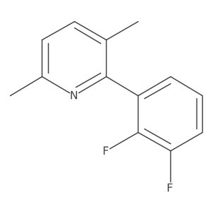 2-(2,3-Difluorophenyl)-3,6-dimethylpyridine Structure