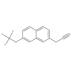 2-(Trifluoromethoxy)naphthalene-7-acetonitrile Structure