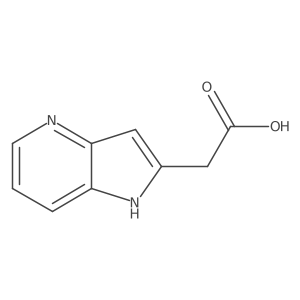 1H-pyrrolo[3,2-b]pyridine-2-acetic acid结构式