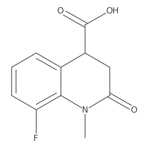 8-Fluoro-1-methyl-2-oxo-1,2,3,4-tetrahydroquinoline-4-carboxylic acid Structure