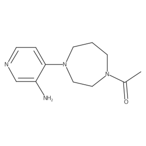 1-(4-(3-Aminopyridin-4-yl)-1,4-diazepan-1-yl)ethan-1-one Structure