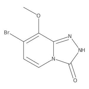 7-bromo-8-methoxy-2H-[1,2,4]triazolo[4,3-a]pyridin-3-one结构式