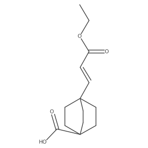4-[(E)-3-ethoxy-3-oxoprop-1-enyl]bicyclo[2.2.2]octane-1-carboxylic acid Structure