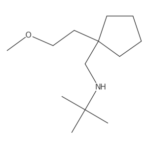 n-((1-(2-Methoxyethyl)cyclopentyl)methyl)-2-methylpropan-2-amine结构式