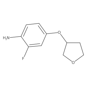 2-Fluoro-4-(oxolan-3-yloxy)aniline结构式