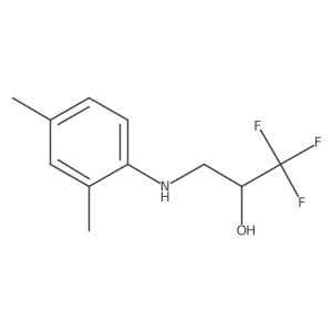 3-((2,4-Dimethylphenyl)amino)-1,1,1-trifluoropropan-2-ol结构式