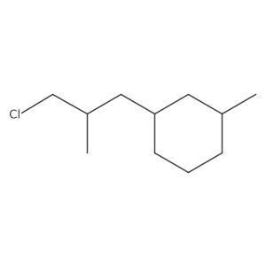 1-(3-Chloro-2-methylpropyl)-3-methylcyclohexane结构式