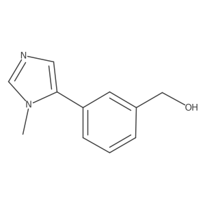 (3-(1-Methyl-1H-imidazol-5-yl)phenyl)methanol结构式