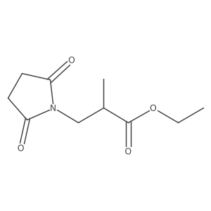 3-(2,5-Dioxo-pyrrolidin-1-yl)-2-methyl-propionic acid ethyl ester结构式