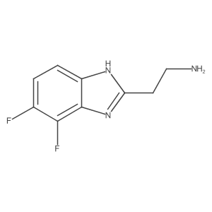 2-(6,7-Difluoro-1H-benzo[d]imidazol-2-yl)ethan-1-amine结构式