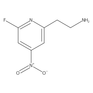 2-(6-Fluoro-4-nitropyridin-2-YL)ethanamine Structure