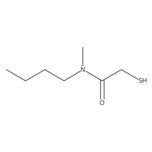 N-butyl-N-methyl-2-sulfanylacetamide结构式