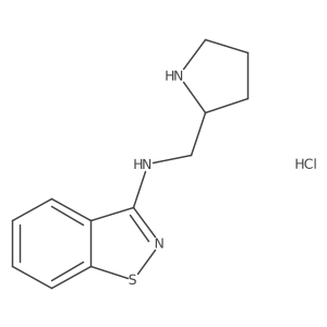 N-(pyrrolidin-2-ylmethyl)benzo[d]isothiazol-3-amine hydrochloride结构式