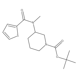 (R)-tert-butyl 3-(N-methylthiophene-2-carboxamido)piperidine-1-carboxylate Structure