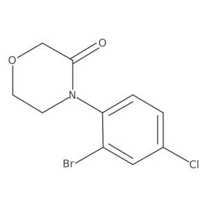 4-(2-Bromo-4-chloro-phenyl)-morpholin-3-one Structure