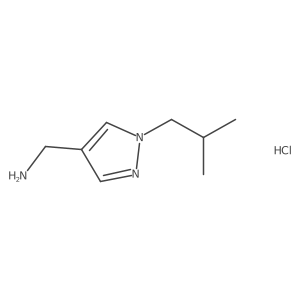 (1-Isobutyl-1H-pyrazol-4-yl)methylamine hydrochloride结构式