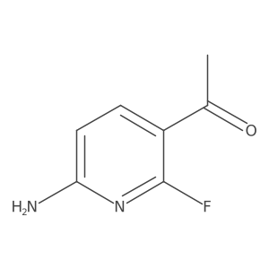 1-(6-Amino-2-fluoropyridin-3-yl)ethan-1-one结构式