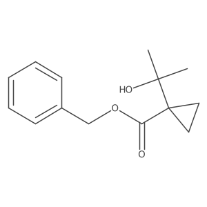 Benzyl 1-(2-hydroxypropan-2-yl)cyclopropane-1-carboxylate Structure