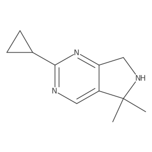 2-Cyclopropyl-6,7-dihydro-5,5-dimethyl-5H-pyrrolo[3,4-d]pyrimidine Structure