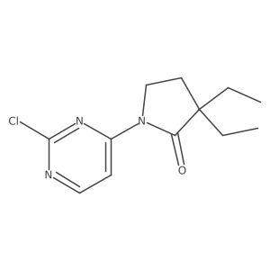 1-(2-Chloro-4-pyrimidinyl)-3,3-diethyl-2-pyrrolidinone Structure