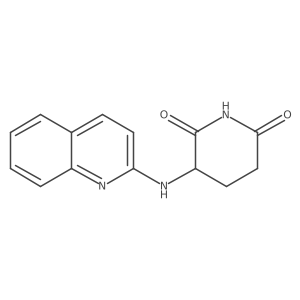 3-(2-quinolinylamino)-2,6-Piperidinedione结构式