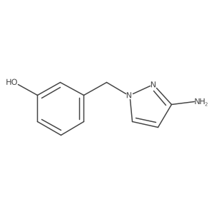 3-[(3-Amino-1H-pyrazol-1-YL)methyl]phenol Structure