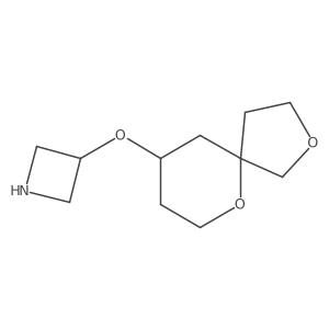 3-{2,6-Dioxaspiro[4.5]decan-9-yloxy}azetidine结构式