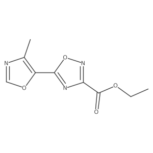 Ethyl 5-(4-methyl-1,3-oxazol-5-yl)-1,2,4-oxadiazole-3-carboxylate Structure