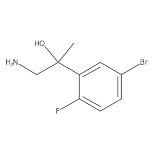 1-Amino-2-(5-bromo-2-fluorophenyl)propan-2-ol Structure
