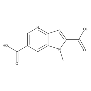 1-Methyl-1H-pyrrolo[3,2-b]pyridine-2,6-dicarboxylic acid Structure