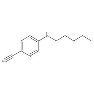 5-(Pentylamino)pyridine-2-carbonitrile结构式
