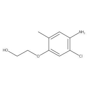 2-(4-Amino-5-chloro-2-methylphenoxy)ethan-1-ol结构式