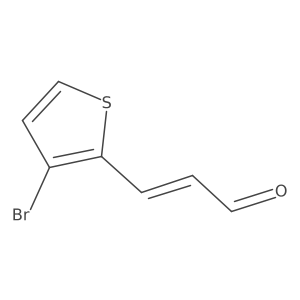 3-(3-Bromothiophen-2-yl)prop-2-enal Structure