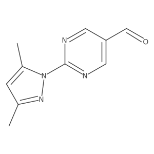 2-(3,5-Dimethyl-1H-pyrazol-1-YL)pyrimidine-5-carbaldehyde Structure