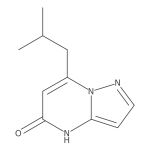 7-(2-Methylpropyl)-4H,5H-pyrazolo[1,5-a]pyrimidin-5-one结构式