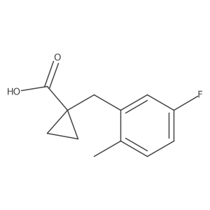 1-[(5-Fluoro-2-methylphenyl)methyl]cyclopropane-1-carboxylic acid Structure