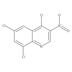 4,6,8-Trichloro-3-nitroquinoline结构式