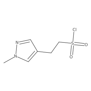 2-(1-Methyl-1H-pyrazol-4-yl)ethane-1-sulfonyl chloride结构式