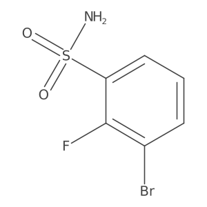 3-Bromo-2-fluorobenzenesulfonamide结构式